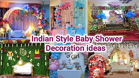 Baby Shower Decoration Ideas at Home | Pink & Blue Theme Baby Shower Decoration | Godh Bharai Decora