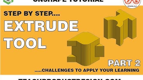 BEGINNER ONSHAPE Tutorial- How to use the EXTRUDE tool? Part 2/4.