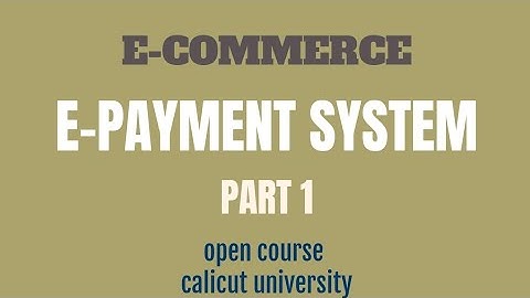 Electronic payment system | #Digital payment | types of electronic payment