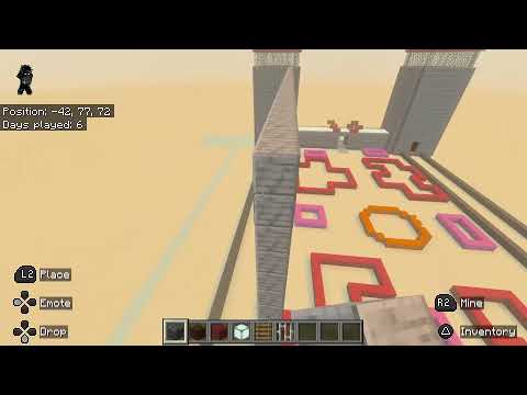 Minecraft day 1 building Whatever I want.