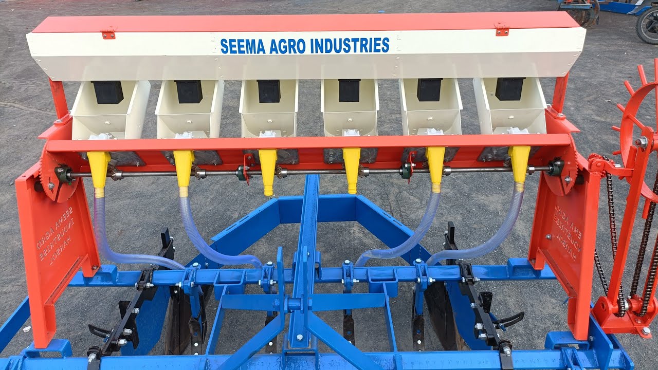 Multicrop Seed Drill On Adjustable Cultivator And Bed Set | Seema Agro Industries |#farming #sowing