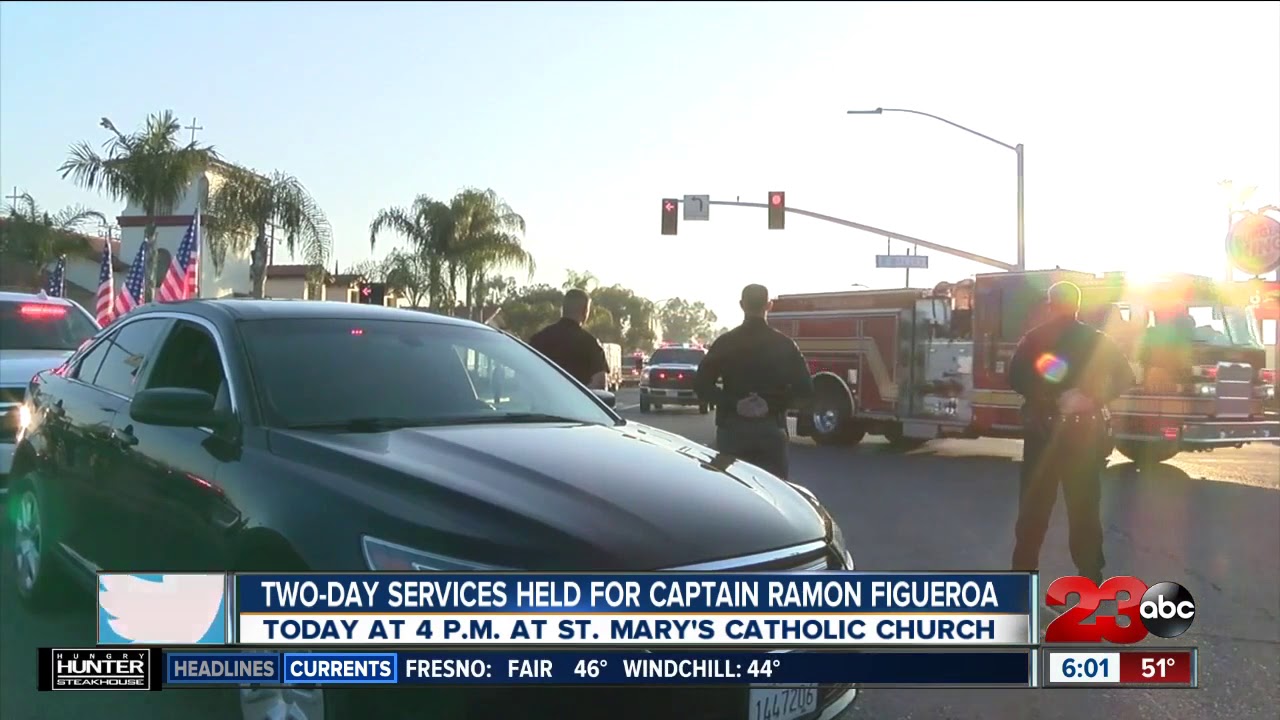 Two-day services held for Captain Ramon Figueroa - YouTube