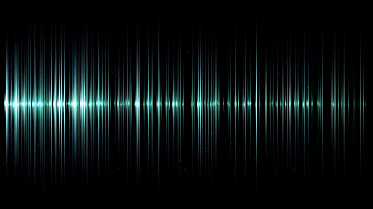 8k motion effect cyan particle waveform youtube wave form