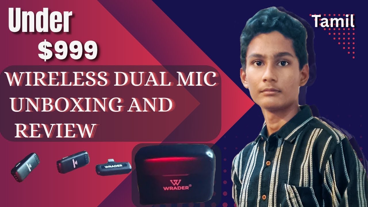 ₹999 சிறந்த Mic? Wrader wireless mic unboxing and review in tamil | @Abdhaal Tech|