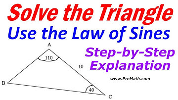 Solve this Triangle using the Law of Sines: Step-by-Step Explanation