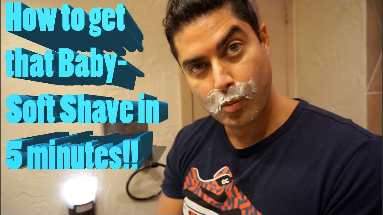 Best Shave Ever!! How to get that baby face soft skin YouTube