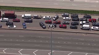 Eisenhower shut down for hours in western suburbs; bomb squad at scene after death