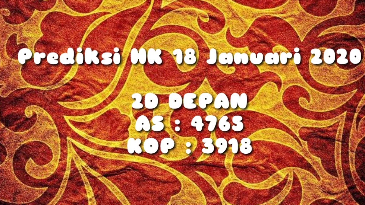 34 Angka jitu hk malam ini sabtu