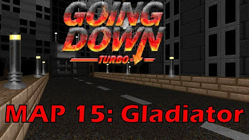 Doom 2 Going Down: Turbo walkthrough no commentary MAP 15: Gladiator (All Secrets, secret exit)