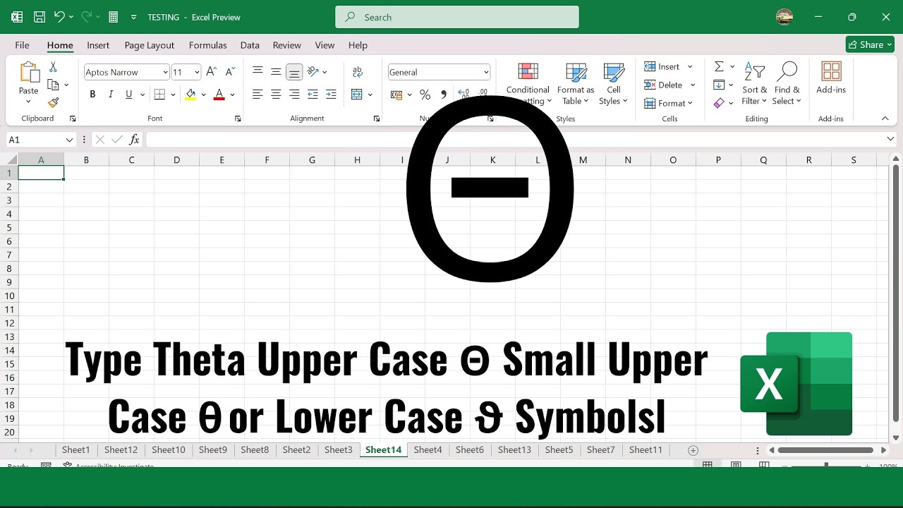 Type Theta Upper Case Θ Small Upper Case θ or Lower Case ϑ Symbols ...