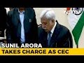 Sunil arora who will oversee national polls takes charge as cec