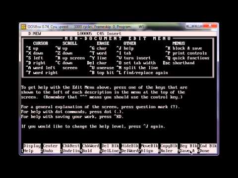 WordStar 4 - 1987 - Retro Computing