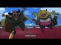 Dogstorm and cat viper sneaking into gol d rogers ship  one piece
