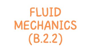 Ib Sports Science- Fluid Mechanics B.2.2