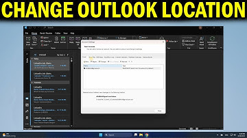 How To Change Outlook Data File Location to Another Folder