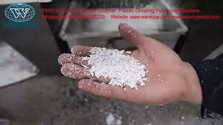 PE Material Contains 50 Calcium Plastic Shredder Crusher Pulverizer Recycling Machine