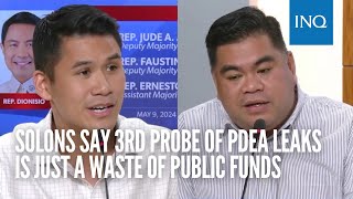 Solons say 3rd probe of PDEA leaks is just a waste of public funds