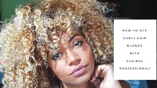 Natural Hair Tutorial: How To Dye Curly Hair Blonde