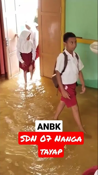 walaupun sekolah Banjir , anak anak tetap sangat ANBK 💪 #anbk2022 #sekolah #banjir