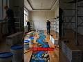 🔥Amazing Epoxy River Floor Room Transformation|Al Renovation Timelapse #Shorts#airenovation#ytshorts
