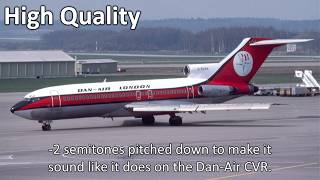 HQ Dan-Air Flight 1008 Pull Up Alarm | Litton Digiprox from Boeing 727 & HS Trident (Recovered)