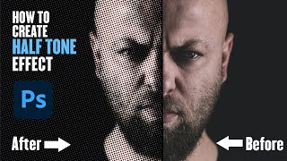 how to create half tone effect in photoshop #shorts #photoshopshorts #photoshoptutorials