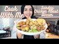 COOK A SUNDAY ROAST CHICKEN DINNER WITH ME | W/ EASY RECIPE |  SafsLife
