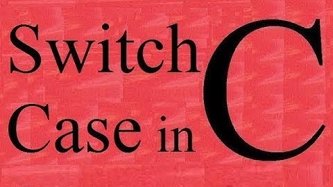 C Programming Tutorial - Switch Case in C language (Program) | Learn C language| by Saurabh Bhargava