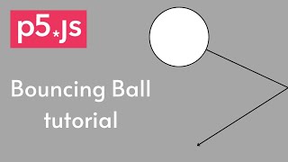 How to create a bouncing ball in p5.js