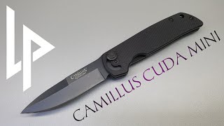 Camillus Cuda Mini carbonitride titanium treated AUS8 3' blade with quick launch bearing system