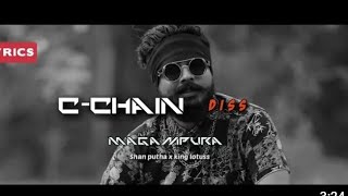 C-chain Diss | Shanputha × king lotuss ( Lyrics video ) MAGAMPURA New Rap 2023