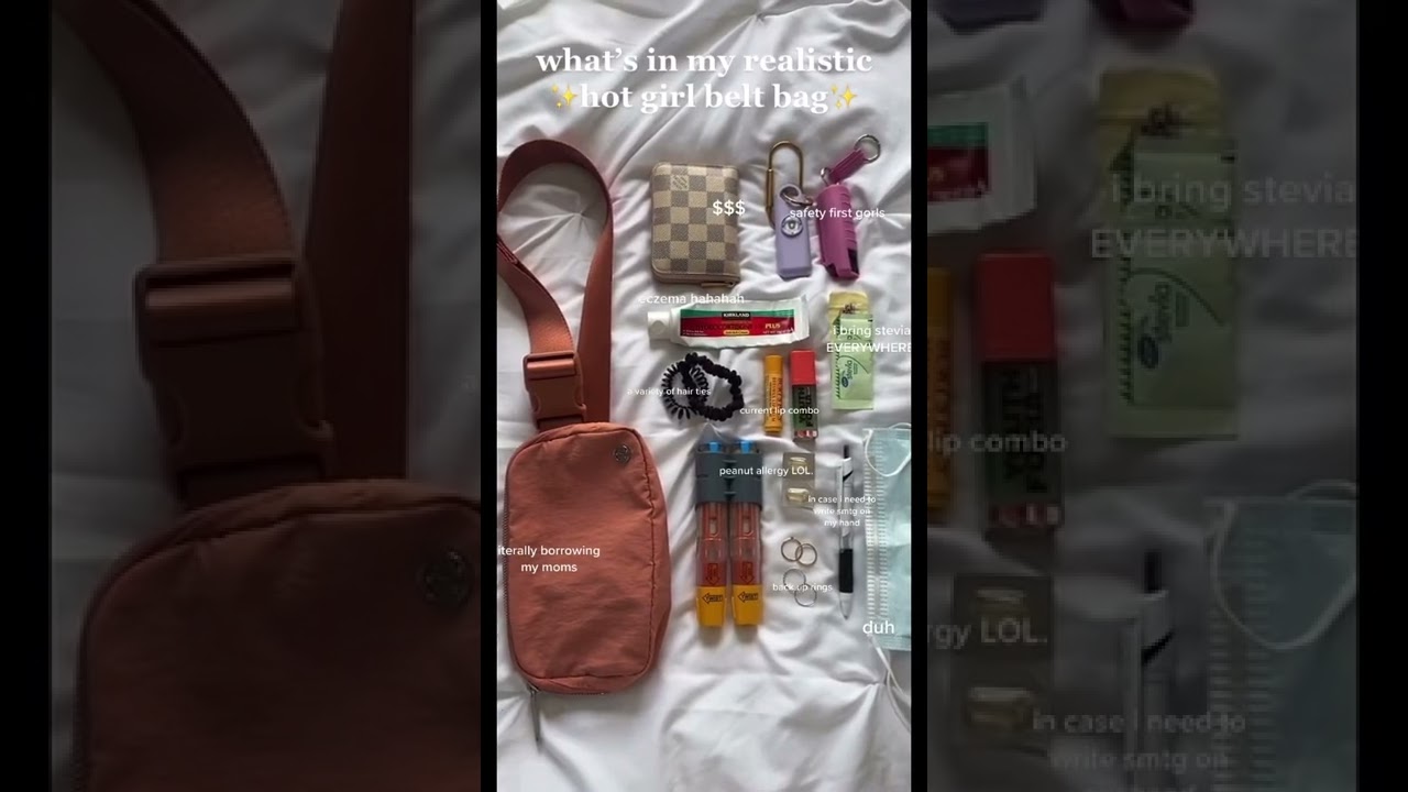 что в моей реалистичной ✨сумке на пояс для хит-девушек✨
