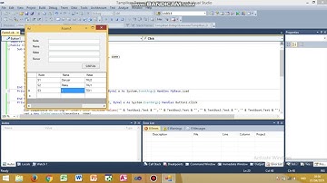 Menginputkan Data Dari Textbox Ke DataGridView VB.Net