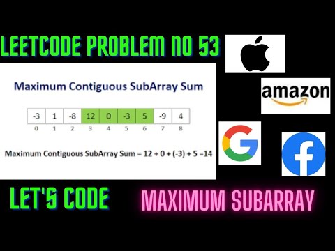 Maximum Subarray | Leetcode no 53 | Tamil | IMP QUES