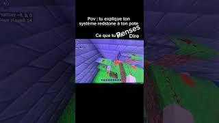 Ce qu’il comprends 🤣😭 #minecraft #redstone #redstonedoor #redstoner