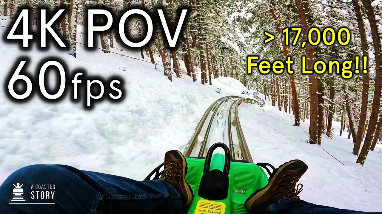 I Rode The World's LONGEST Coaster! With NO BRAKES!! Tobotronc - Naturland 4K60 Downhill-Only POV