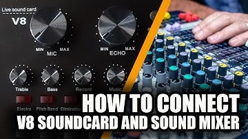How to connect your Mixer to V8 sound card | TAGALOG TUTORIAL