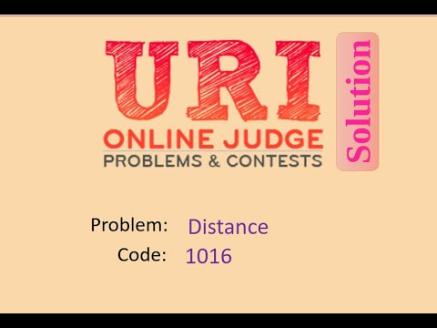 URI online judge 1016 solution (Bangla) | Distance | URI Beginner series