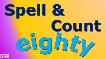 Spell and Count | Number Name 