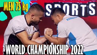 Men 75 kg LEFT - World Armwrestling Championship 2022