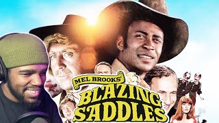 First Time Watching Blazing Saddles (1974) Movie REACTION \& COMMENTARY\/REVIEW