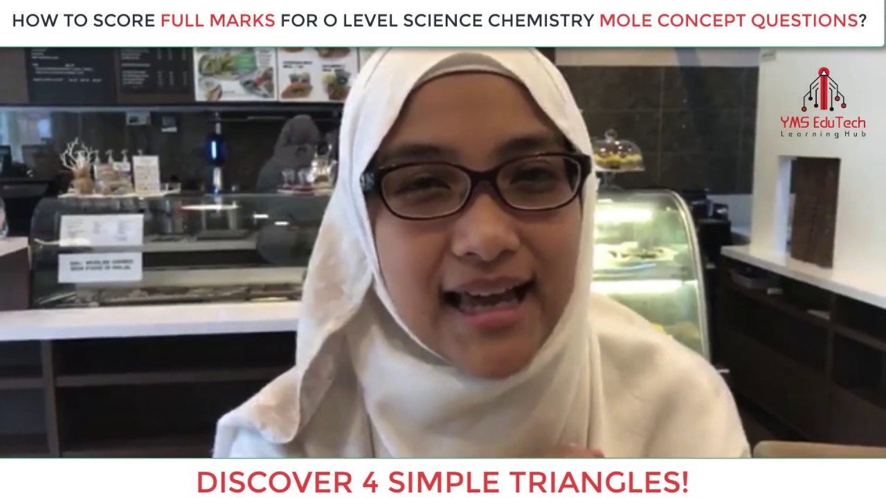SCORE A1 FOR GCE O LEVEL SCIENCE CHEMISTRY. HOW TO SCORE FULL MARKS FOR MOLE CONCEPT QUESTIONS
