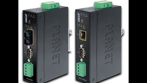 ICS-2105A Industrial RS-232/ RS-422/ RS-485 over Ethernet Media Converter Unboxing