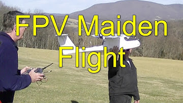 FPV Part 17 SkyWalker Maiden Flight with Ardupilot Mega 2.6, MinimOSD and EZUHF
