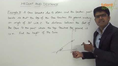 Height and Distance | Example - 8 | Quantitative Aptitude | TalentSprint Aptitude Prep