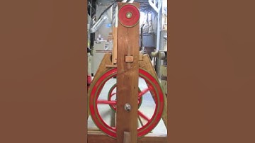 Making a FOOT POWERED LATHE with HAND TOOLS  #shorts