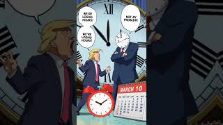 Daylight savings and Trump dilemma! 😂🕒 #3WordMeme #DaylightSavingTime