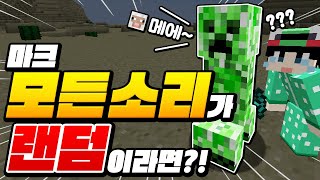 마크 *소리가 랜덤*이라면?! ㅋㅋㅋ 크리퍼 소리 머임ㅋㅋㅋ [마인크래프트 리뷰] Minecraft - 루태