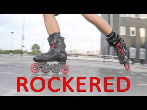 A andar de skate com total rockered PATINS