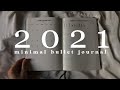 Come organizzarsi per il 2021 - minimal bullet journal setup
